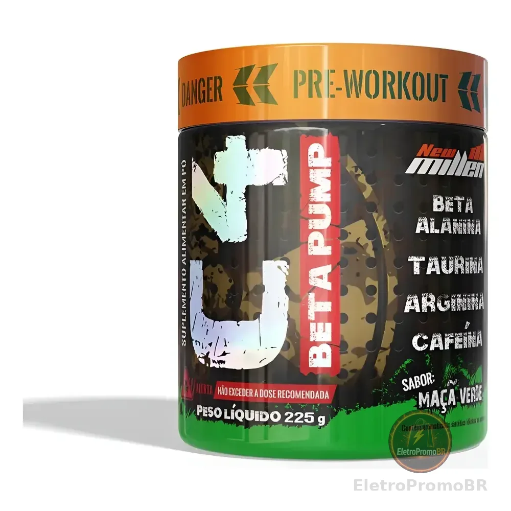 C4 Beta Pump Pré Workout - 225g Maçã Verde - New Millen