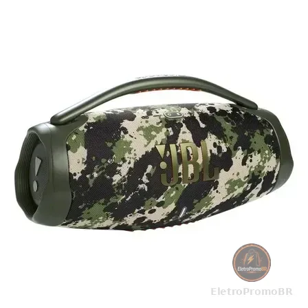 Caixa De Som Jbl Boombox 3, Bluetooth, Portátil, Cor Squad Verde 220v