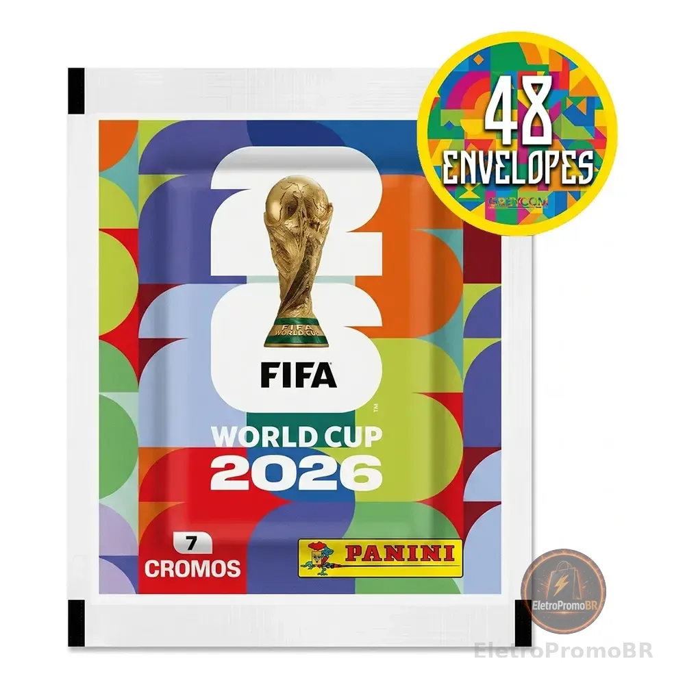 Kit 336 Figurinhas Do Álbum Copa Do Mundo 2026- 48 Envelopes