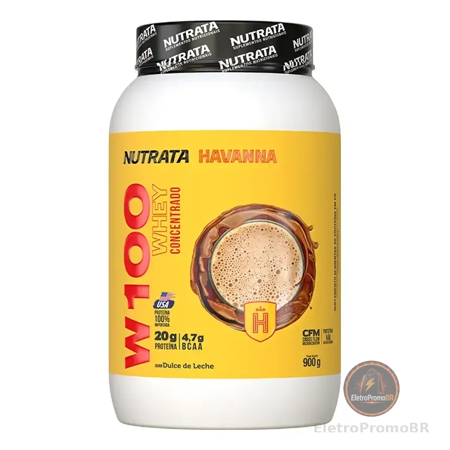 W100% Whey Concentrado Havanna Dulce De Leche 900gr Nutrata Havanna - Dulce De Leche- 900gr
