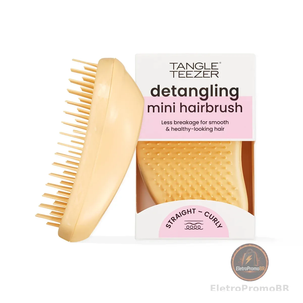 Tangle Teezer - Escova de cabelo desemabaraçadora The Original Mini para todos os tipos de cabelo, úmido e seco, Cor: Amarelo
