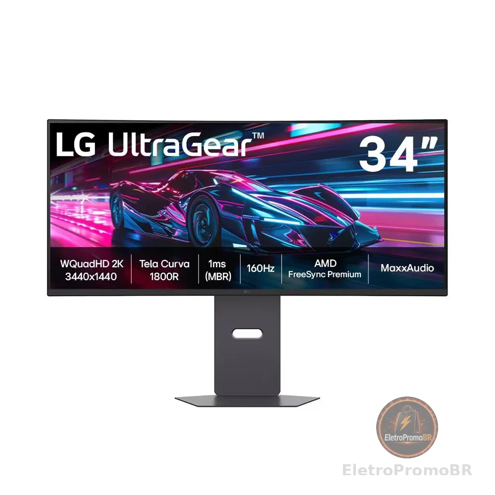 Monitor Gamer Curvo 34 Polegadas 34G600A-B UltraGear LG