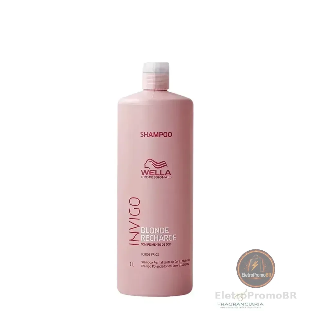 Shampoo Desamarelador 1000ml Invigo Blonde Recharge - Wella Profissional