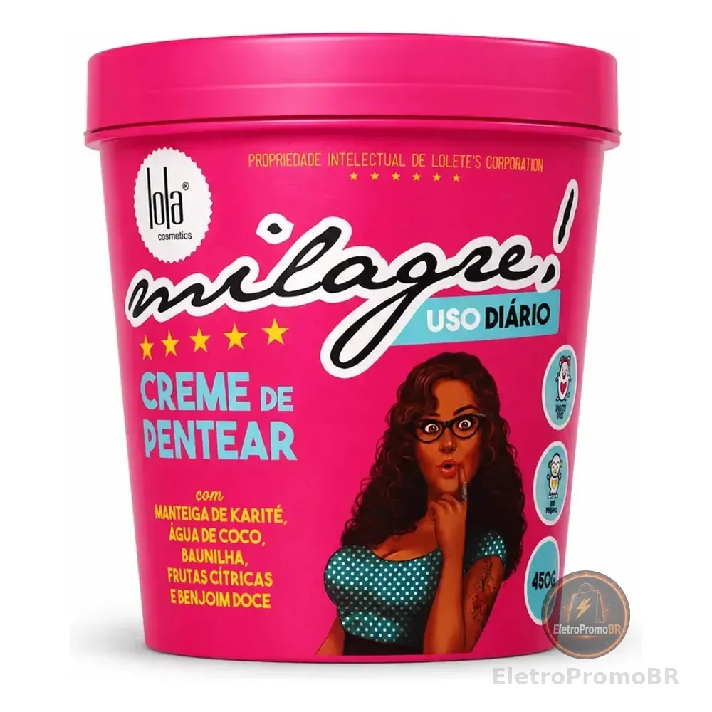 Milagre Creme De Pentear 450g - Lola From Rio
