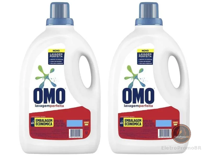 Kit Sabão Líquido 5L 2 Unidades Omo
