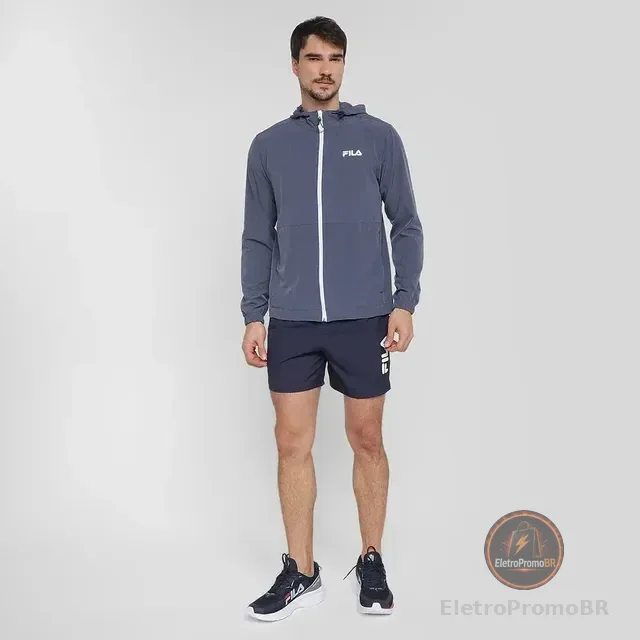 Jaqueta Corta Vento Impermeavel Fila Masculina -oferta