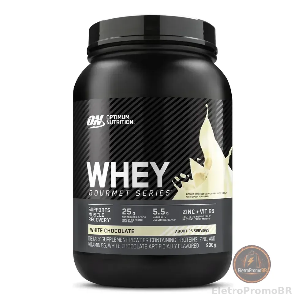 Whey Gourmet Series 25 Serv Optimum Nutrition Sabor De Chocolate Branco