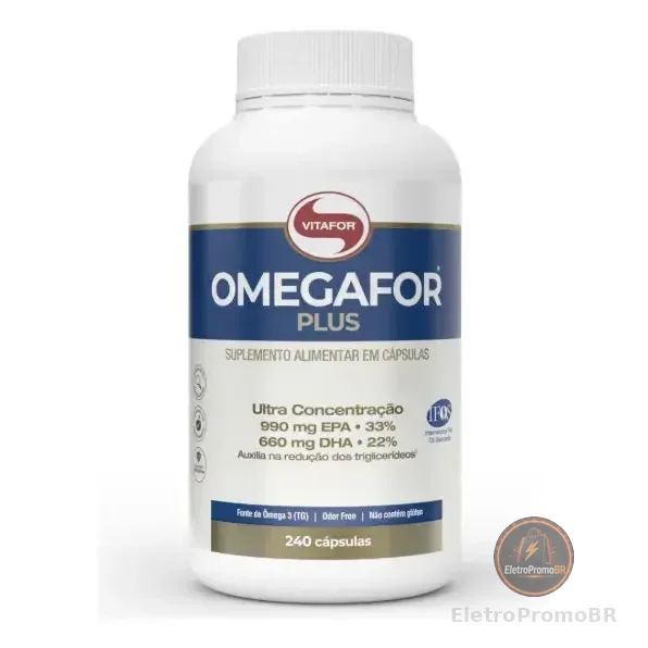 Suplemento Alimentar Omegafor Plus Epa E Dha 240 Cápsulas Vitafor Sem Sabor