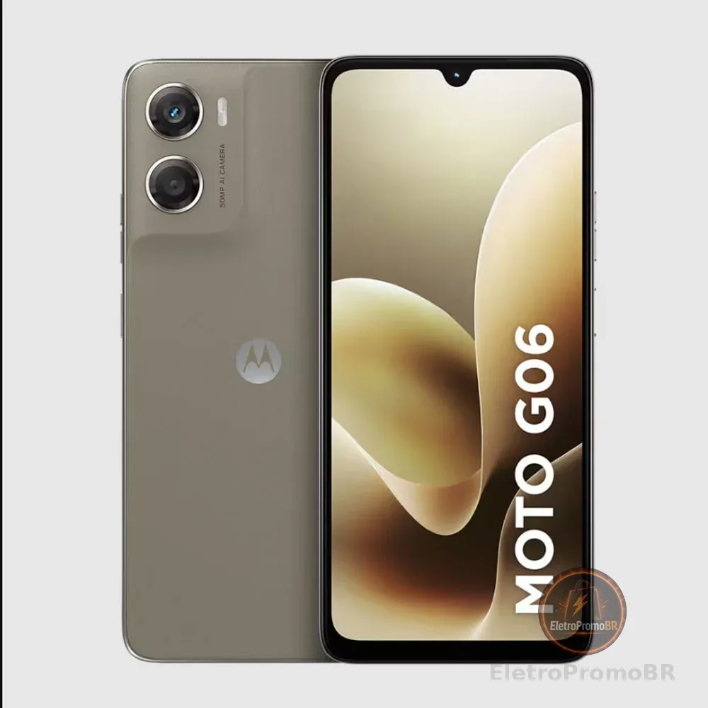 Smartphone Moto g06 4G Tela 6,9 Polegadas 256GB Câmera 50MP Motorola