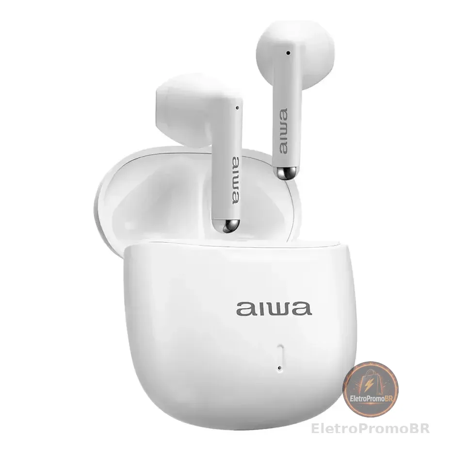 Fone De Ouvido Aws-eb-05-w Earbud Branco Aiwa Bivolt Branco