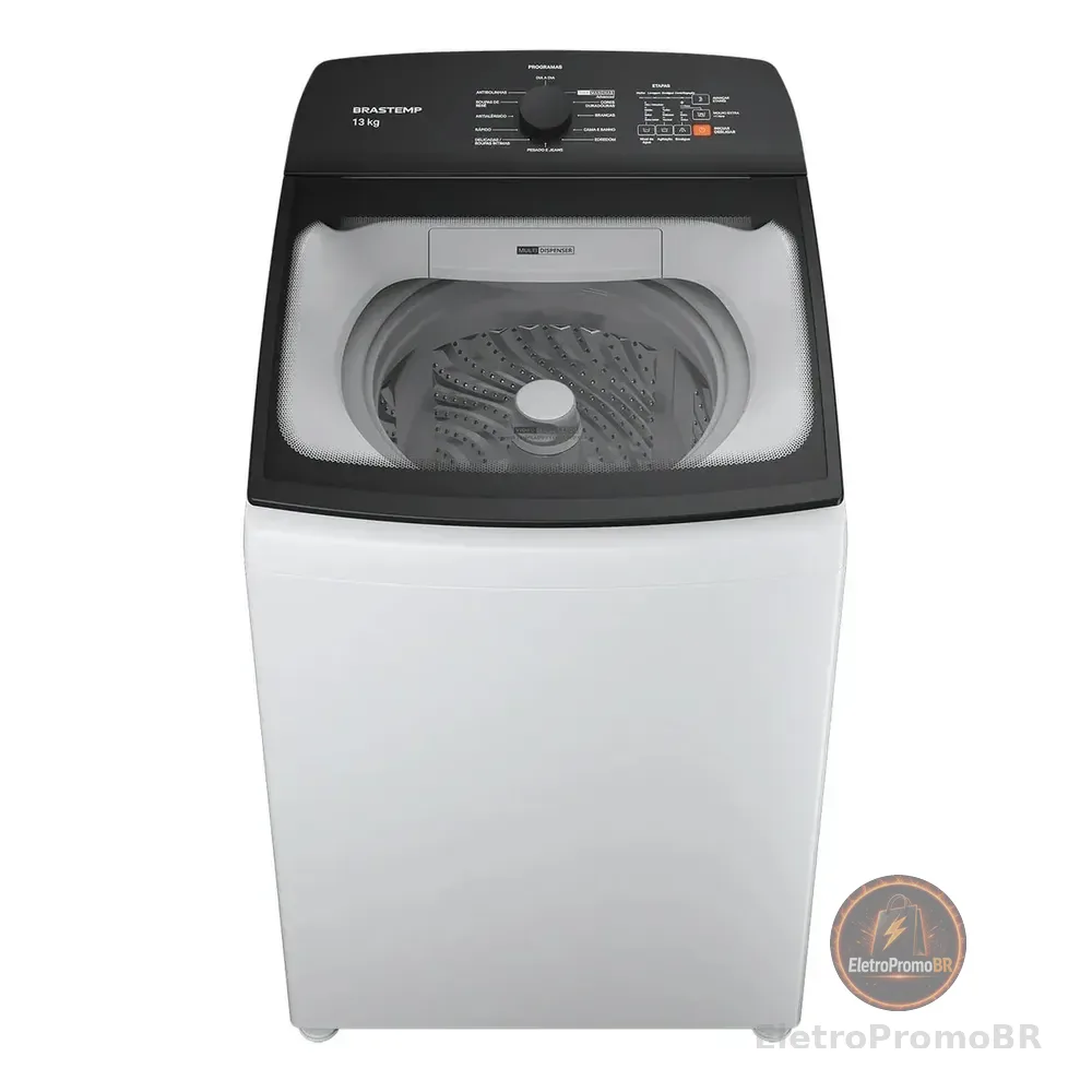 Máquina De Lavar Brastemp 13kg Branca Com Ciclo Tira Manchas Branco 127v