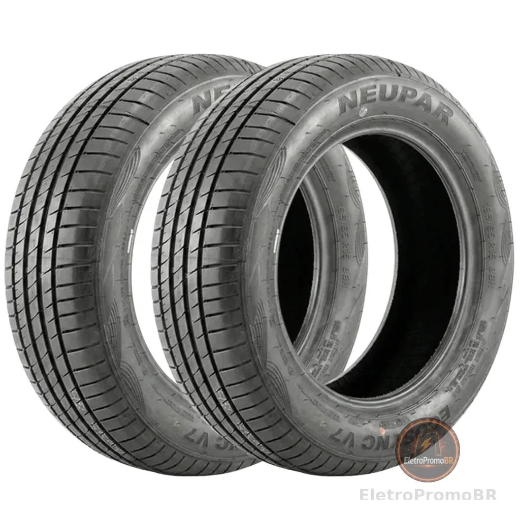 Kit 2 Pneus 185/60 R15 Neupar EcoSync V7 84H Aro 15 Novo