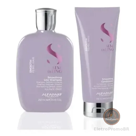 Kit Shampoo E Condicionador Alfaparf Semi Di Lino Smooth Peq