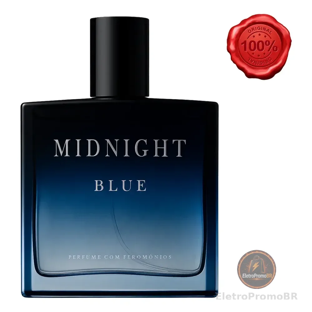 Perfume Masculino Midnight Blue Alta Fixação Fero Blue 100ml