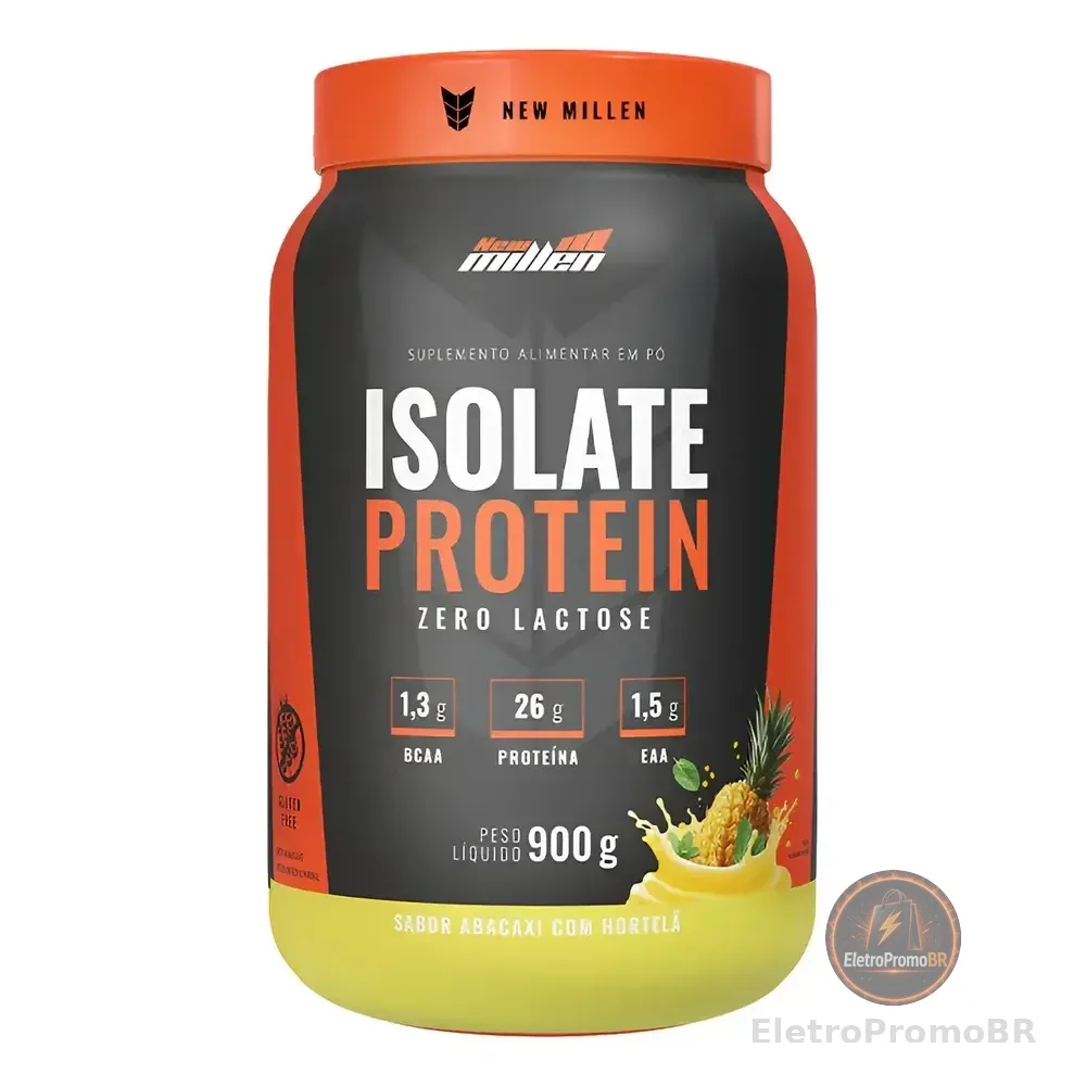 Isolate Protein 900g - New Millen Sabor Abacaxi Com Hortelã