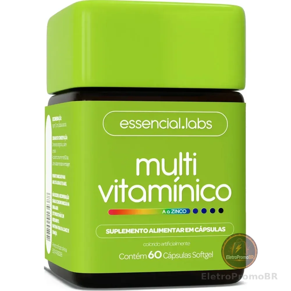 Multivitaminico De A A Zinco - Polivitamínico Com Fórmula Avançada E Concentrada - 60 Cápsulas Softgel Sem Sabor