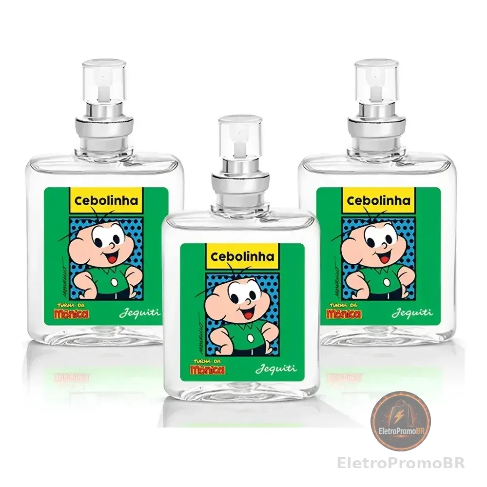 Kit 3 Perfume Infantil Cebolinha Jequiti 25ml Turma Da Monica