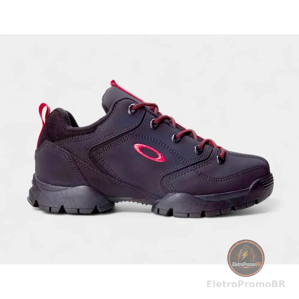 Tênis Masculino Flak 365 Ii Lite Oakley Preto/vermelho Liso 41 Br