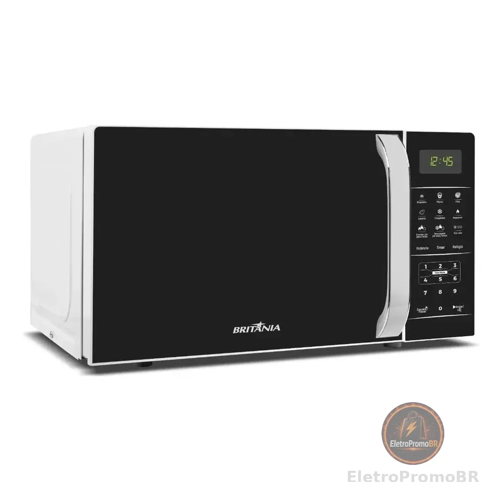 Micro-ondas Britânia Bmo23 De Preto 20l Branco 127v