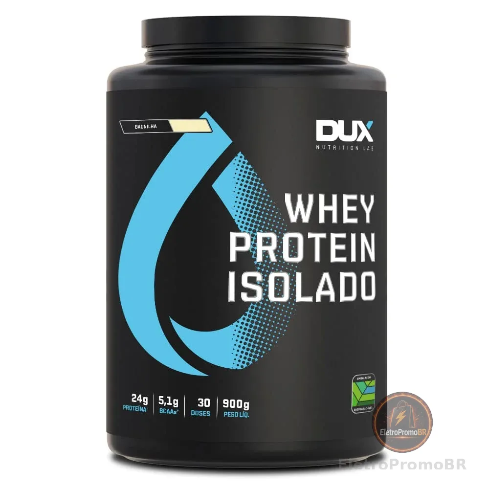 Whey Protein Isolado Baunilha Pote 900g – Contribui para os Resultados e Auxilia a Recuperação Muscular – Dux Human Health