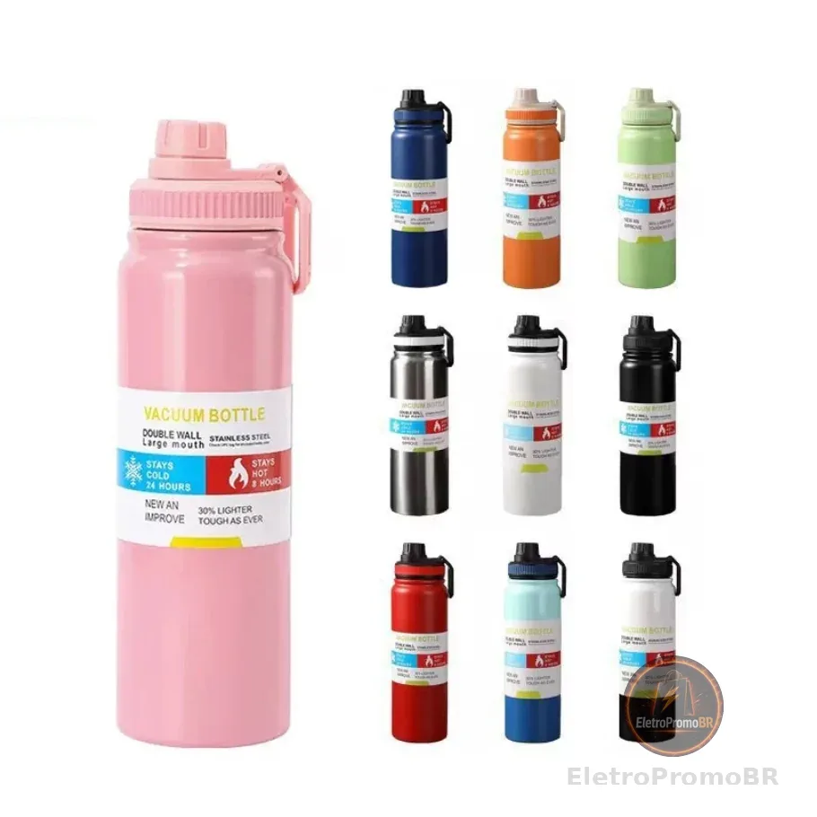 Garrafa Térmica 800ml garrafa espacial Quente & Frio Com Isolamento Térmico De Grande Capacidade