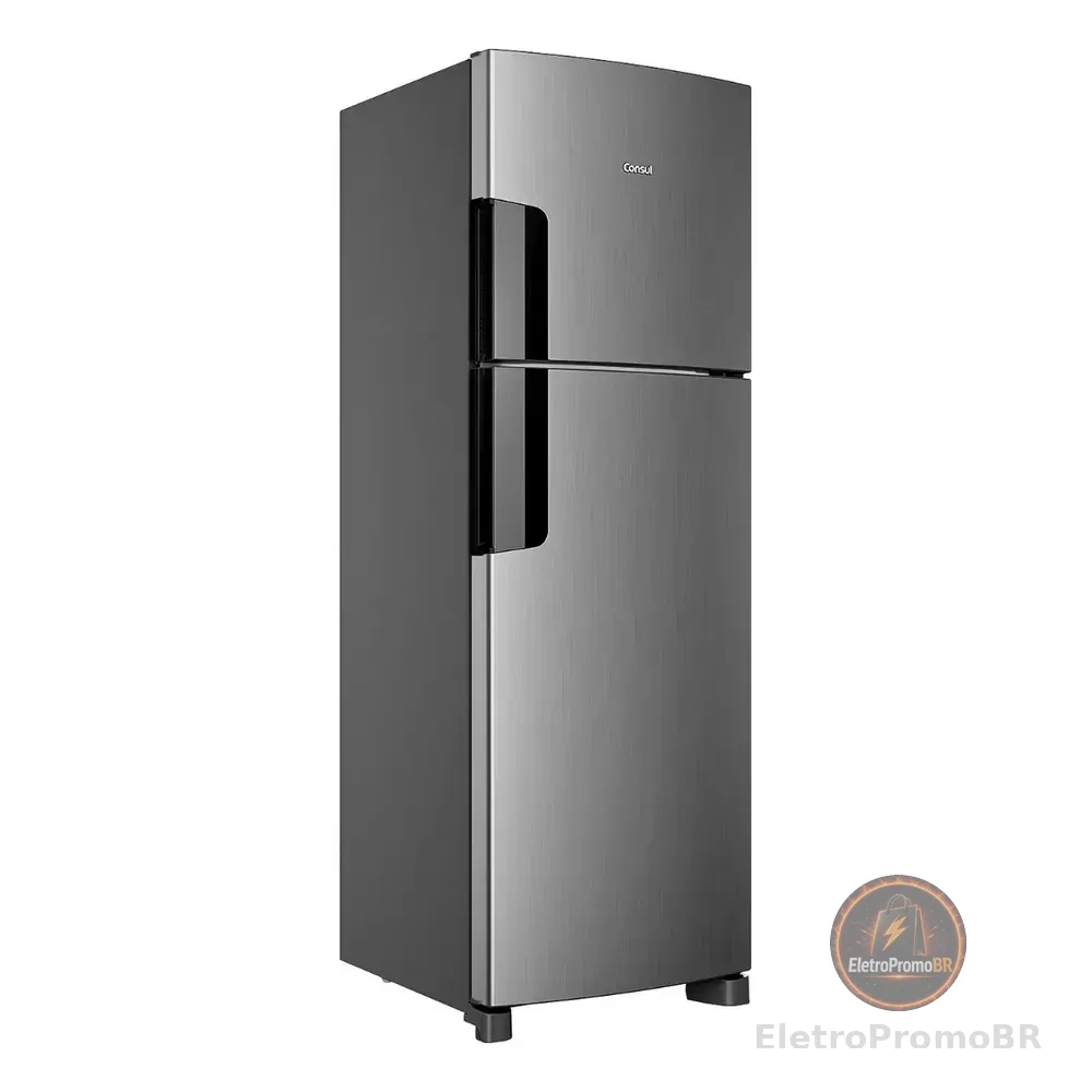 Geladeira Consul Frost Free 377 Litros Duplex Inox - Crm44mk 127v