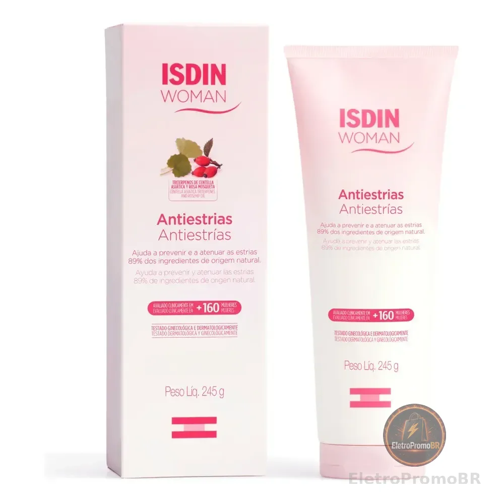 Isdin Creme Corporal Woman Antiestrias Apto Para Grávidas - 245g Suave