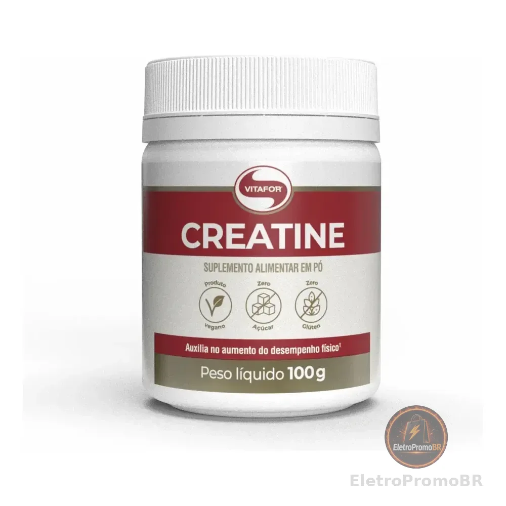 Creatina Monohidratada Creatine Sem Sabor 100g Vitafor