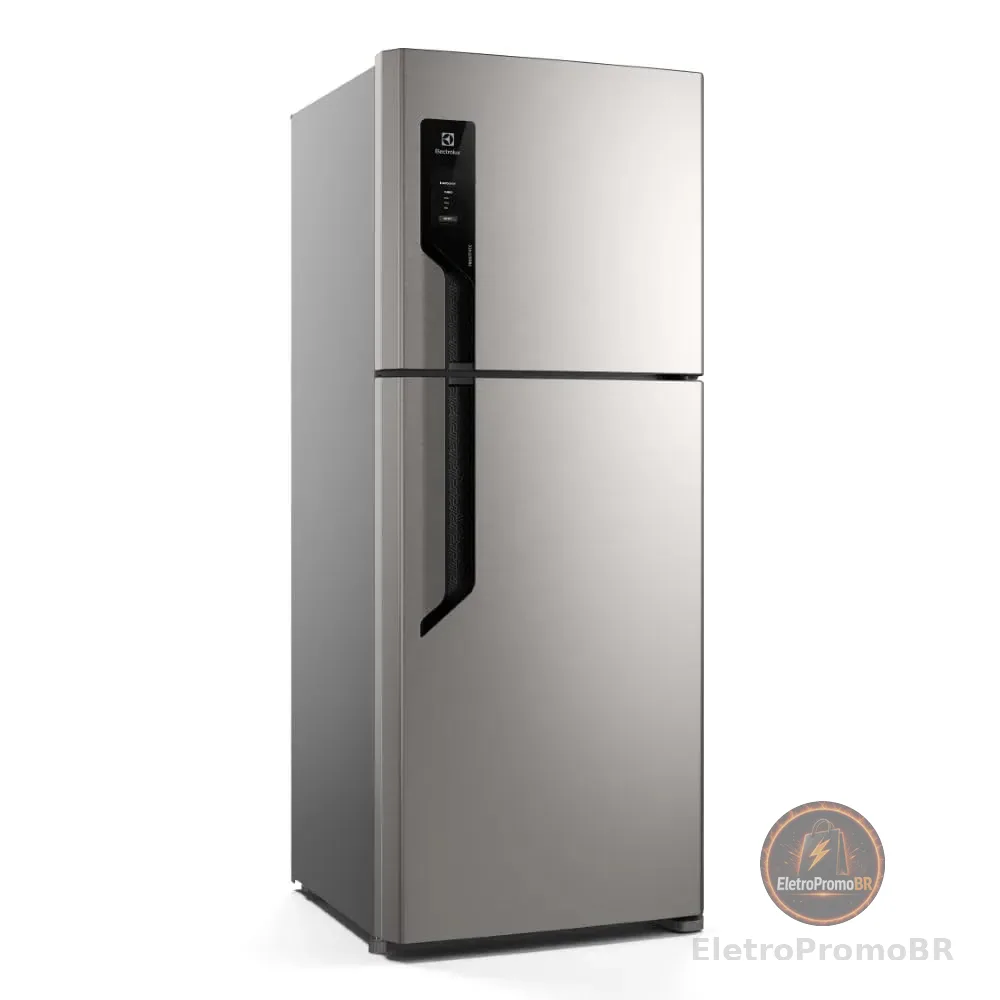 Geladeira Electrolux Frost Free 431L Efficient AutoSense Duplex Inox Look (TF70S) 127V