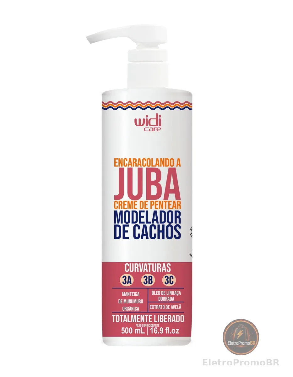 Widi Care Creme de Pentear Encaracolando a Juba, Branco, 500ml