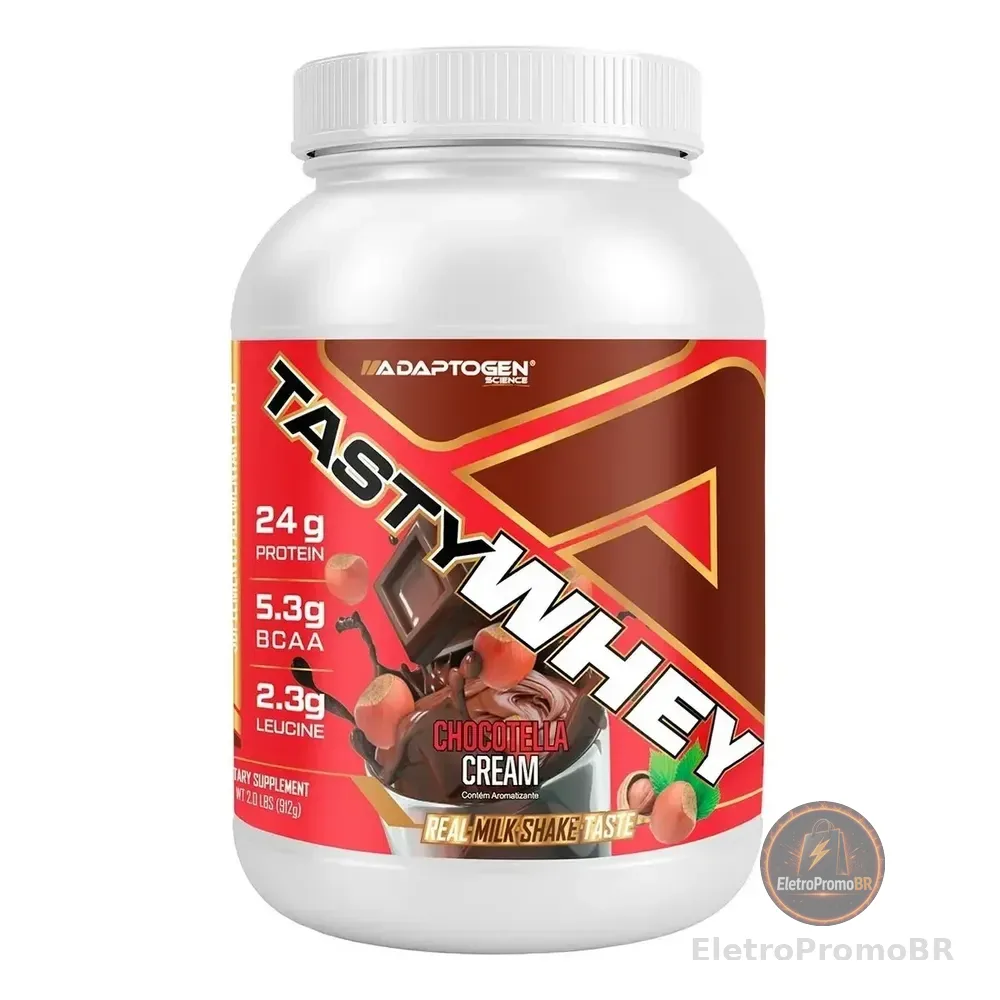 Suplemento Tasty Whey 3w Gourmet Whey Protein Adaptogen Science Pote 900g Sabor Chocotella
