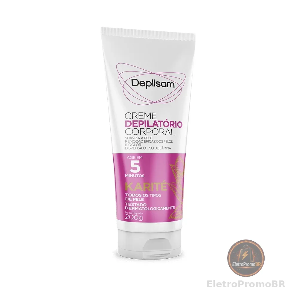 Creme Depilatório Corporal Depilsam Karité 200G