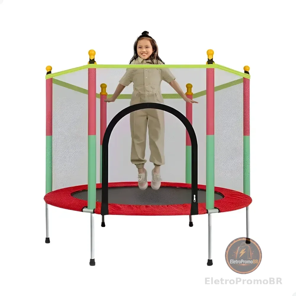 Cama Elástica Pula Pula Infantil Trampolim 1,4 Metros Atentu