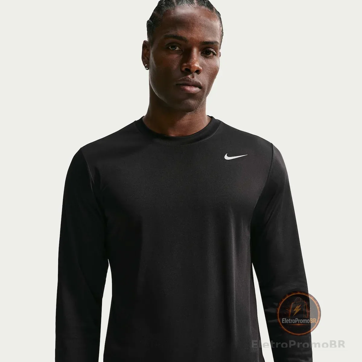 Camiseta Dri-FIT Nike Manga Longa Flex Masculina