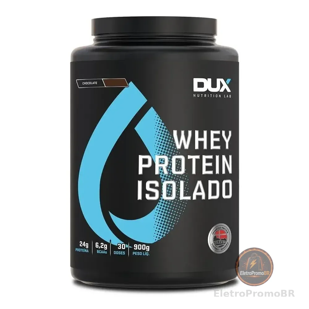 Whey Protein Isolado Dux Nutrition - Pote 900g Sabor Cookies Cookies
