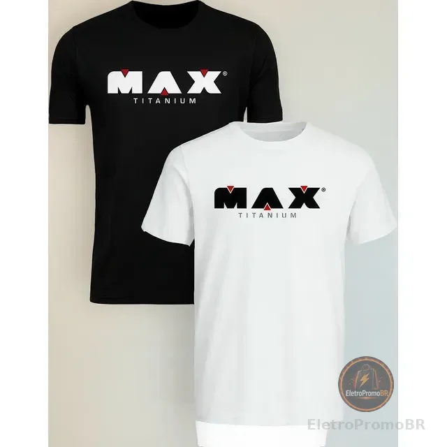 Camiseta Max Titanium Dry Fit Treino Camisa Academia Logo