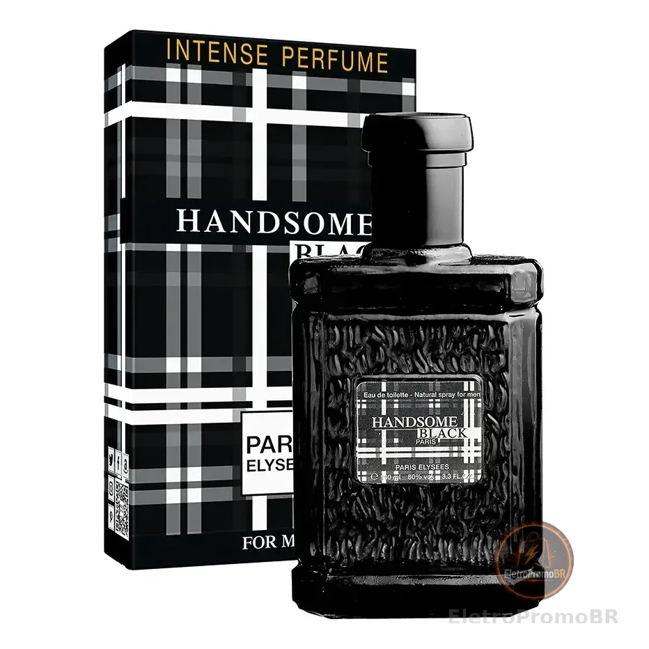 Perfume Handsome Black Paris Elysees Masculino Intense 100ml