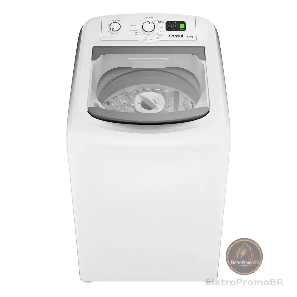Máquina De Lavar Branca Consul 12kg Com Dosagem Econômica E Cor Branco 110v 127v