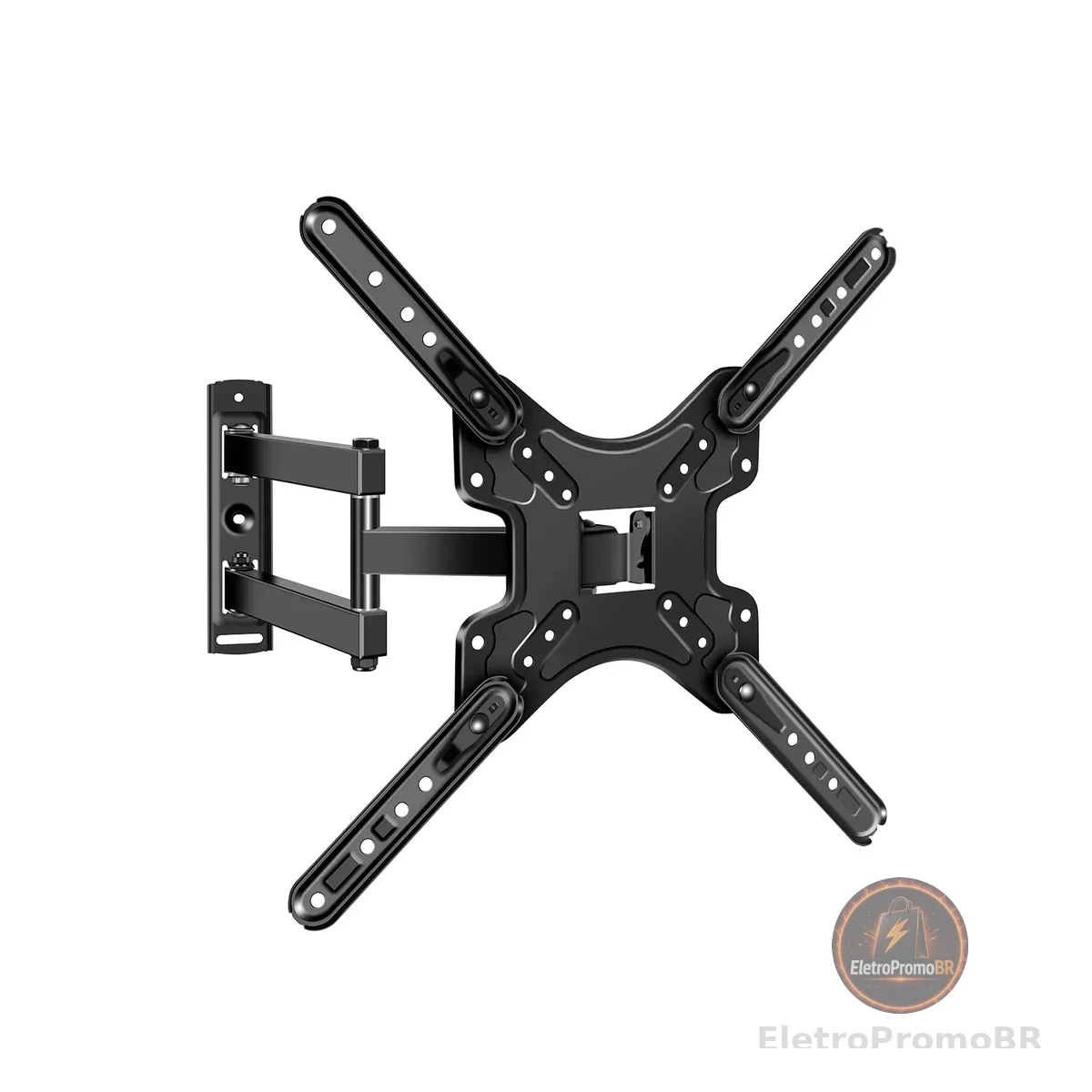 Suporte de Parede Articulado para TV 14" a 58", Suporte Telescópico com Rotação e Inclinação, VESA até 400x400, Carga Máxima de 35 kg, Distância da Parede 55 a 420 mm
