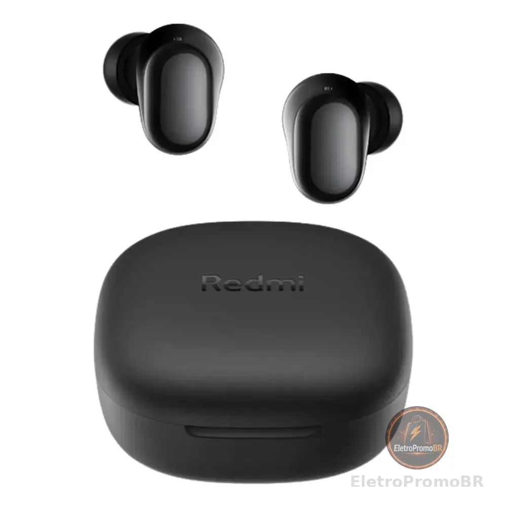 Fone De Ouvido Xiaomi Redmi Buds 6 Play Preto Preto