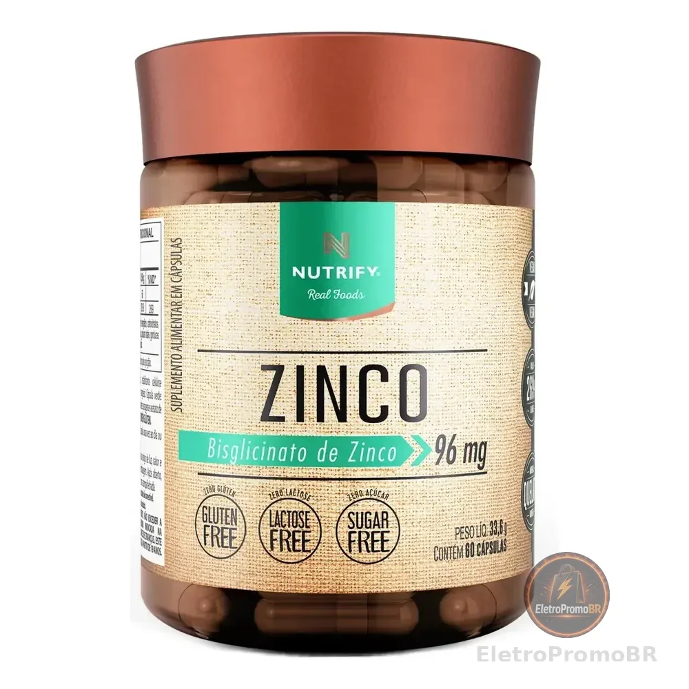 Zinco Nutrify 60 Cápsulas Neutro Sem Sabores