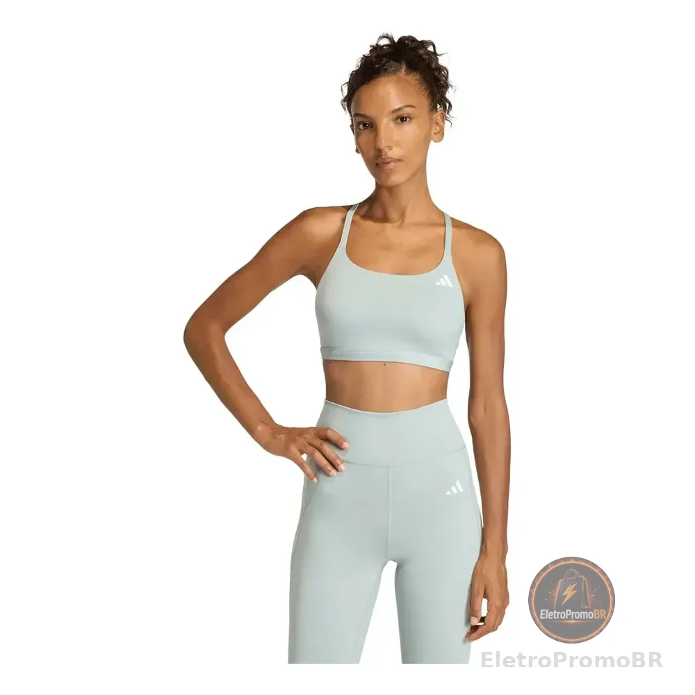 Top Esportivo Feminino Optime Essentials Workout adidas Verde Lisa P