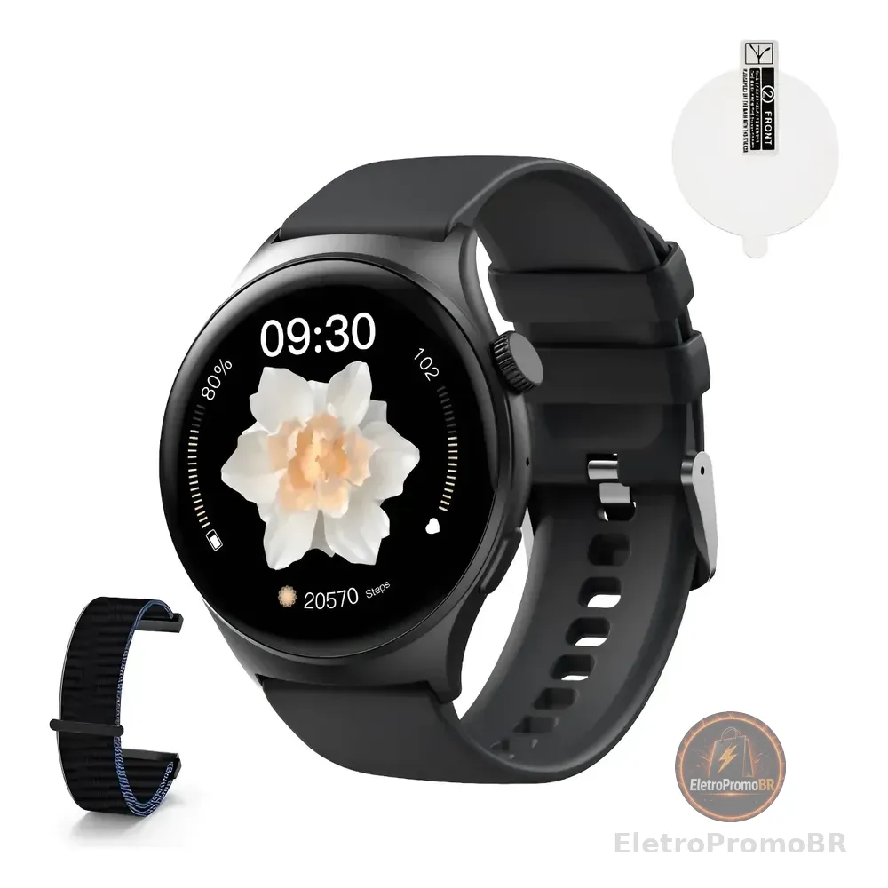 Relógio Esportivo Betdow Fb060 Tela Hd A Prova Ip68 1.39 Preto