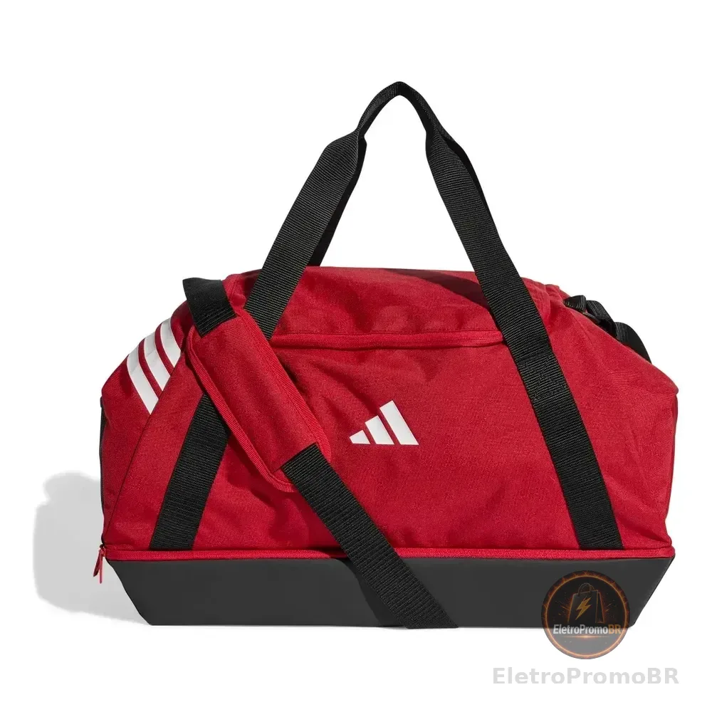 Mala Duffle Grande Tiro League adidas Vermelho Lisa Níquel