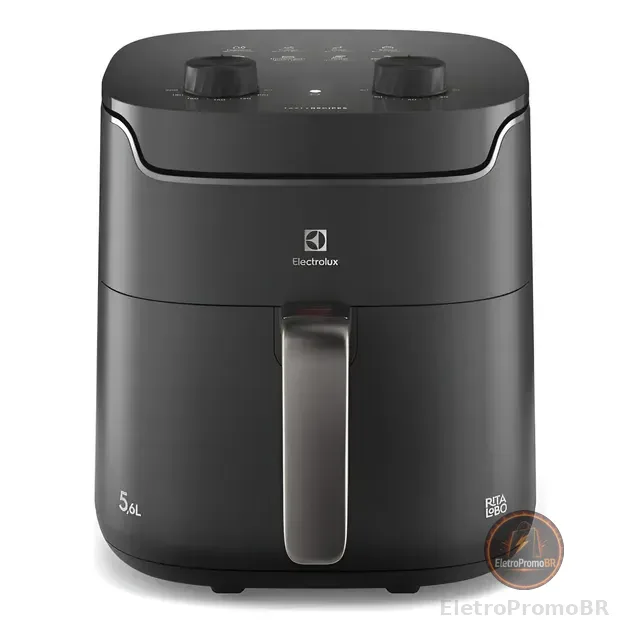 Air Fryer Electrolux Por Rita Lobo 5,6l Cinza Efficient Econ