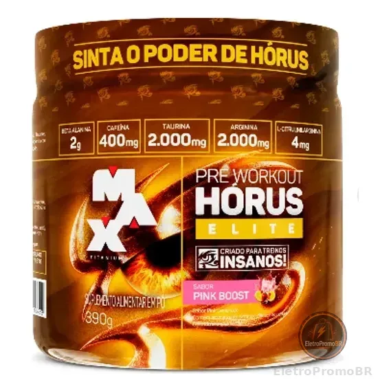 Horus Elite  Insanos  Sabor Pink Boost  Maxtitanium  390g Pink Boost