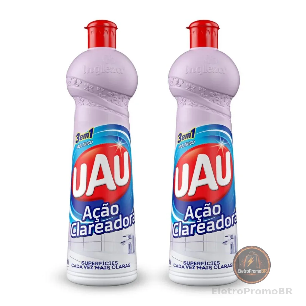 Kit 2un Multiuso UAU Ação Clareadora 500ml