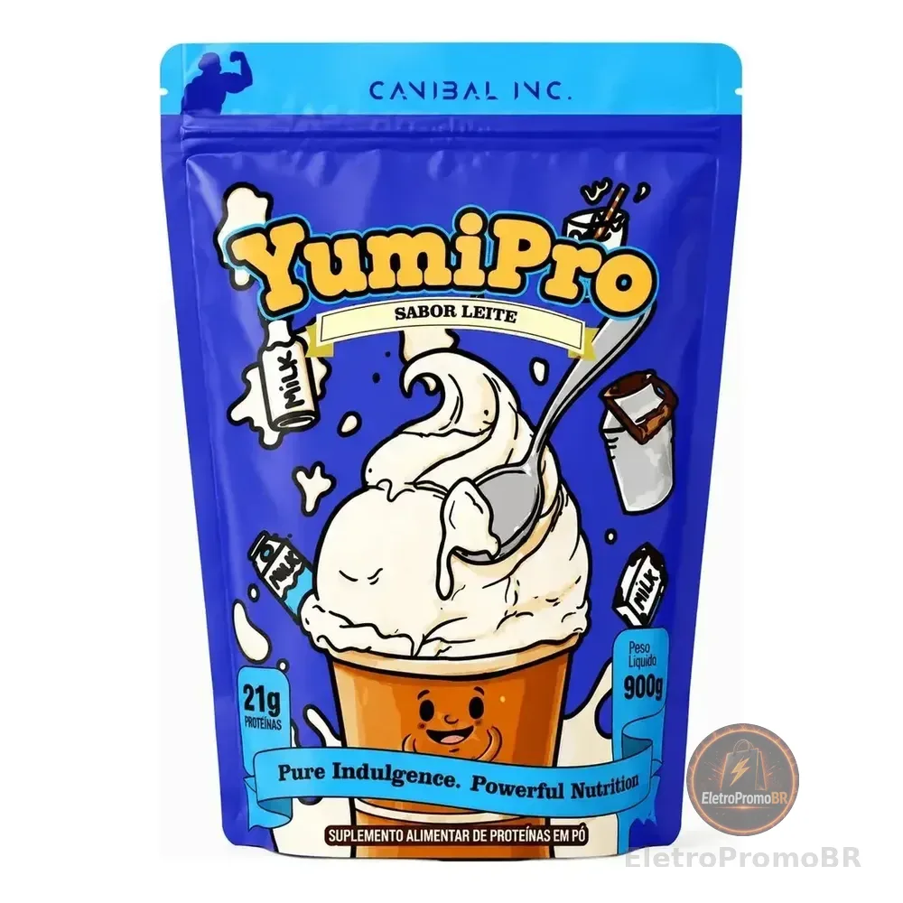 Yumi Pro 900g Canibal Whey Protein Concentrado 21g Protein Leite