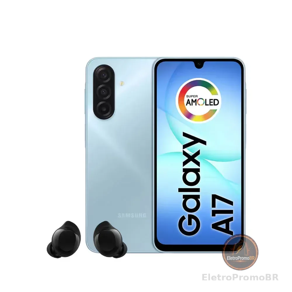 Smartphone Galaxy A17 128GB 4G + Fone Galaxy Buds Galaxy Samsung
