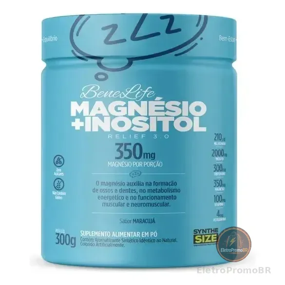 Magnésio + Inositol Sabor Maracujá 300g Synthe Size Maracujá